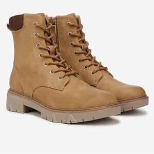 Dr. Scholl's Women's Tan Lace-Up Head Start Tan Boots Size 8.5M